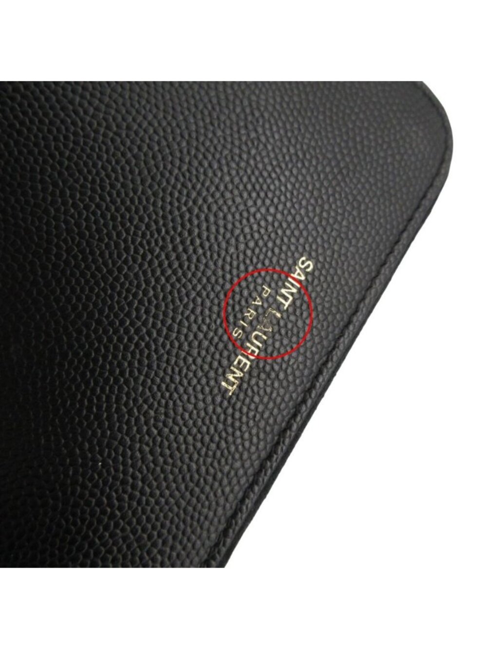 Saint Laurent Paris Bifold Wallet Zip Around Coin Purse Black - Picture 9 of 10